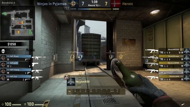 CSGO: POV Heroic niko vs NiP (31/15) train @ ESL Pro League Season 5 смотреть онлайн