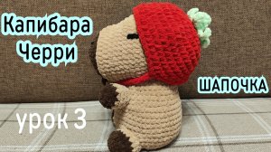 Шапочка для Капибары. Урок 3.