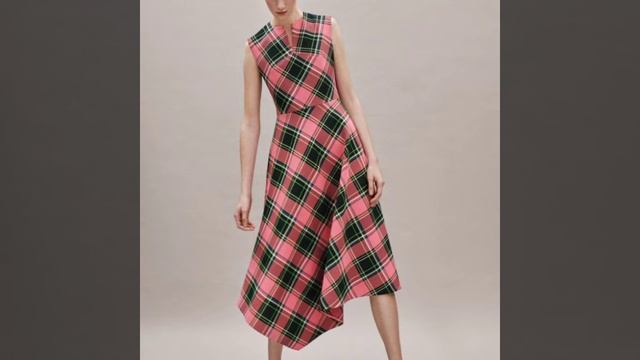 latest Regular solid color chiffon ruffle fit and flare dresses/A-line middi dresses design and смотреть онлайн