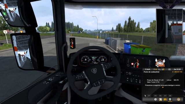 ETS2 - Driving Scania 500 S - Linkôping/Norrfood Trip carrying cargo of 34 tons of meat смотреть онлайн