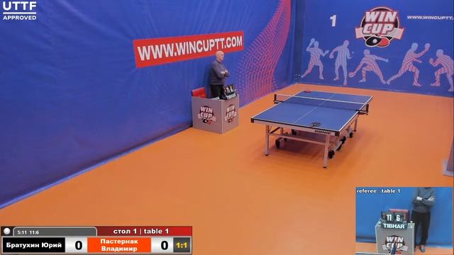 Братухин Юрий 1-3 Пастернак Владимир Турнир Восток 1 WIN CUP 22.02.21 Прямая трансляция Зал 1 смотреть онлайн