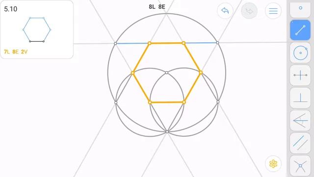 Euclidea 5.10 (Epsilon 10) Solution walkthrough смотреть онлайн
