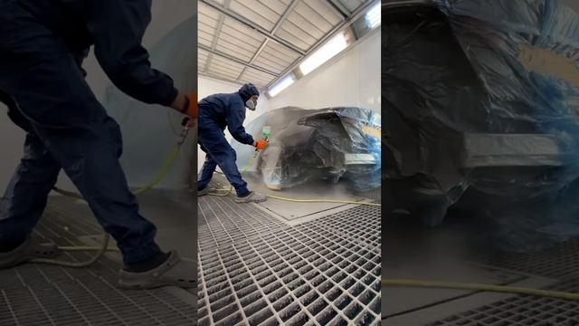 Покраска заднего крыла