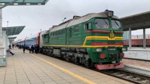 Монгольский пассажирский поезд из Улан-Батора в Иркутск | Железная дорога в Монголии