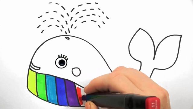 Bolalar uchun kitni chizish/Drawing whale for children/Рисование кит для детей смотреть онлайн