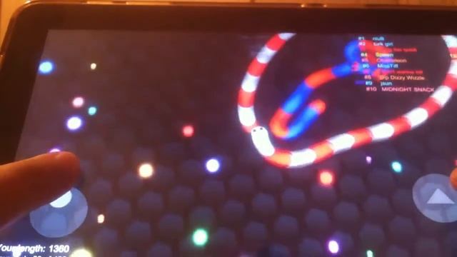 Slither.io на планшете