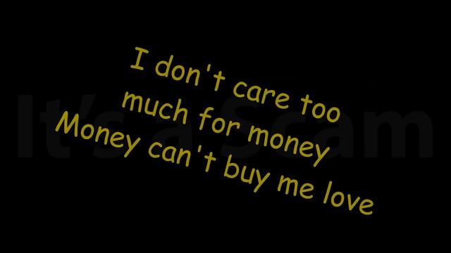 The Beatles - Can't Buy Me Love - Lyrics смотреть онлайн