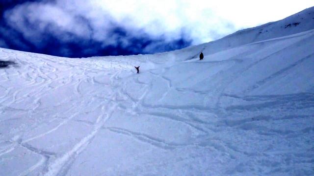 Karl's Double Cork with Tim Eh Snowboarding on the Wind Lip at Grand Targhee смотреть онлайн