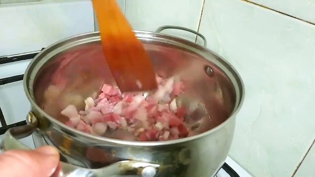 Суп с грудинкой и салями🍜 смотреть онлайн