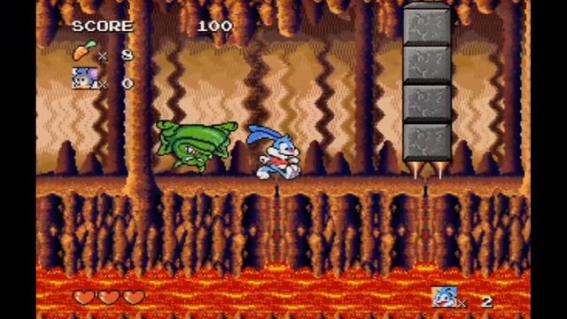 Sega Mega Drive 2 - Tiny Toon Adventures Level 10-17 смотреть онлайн