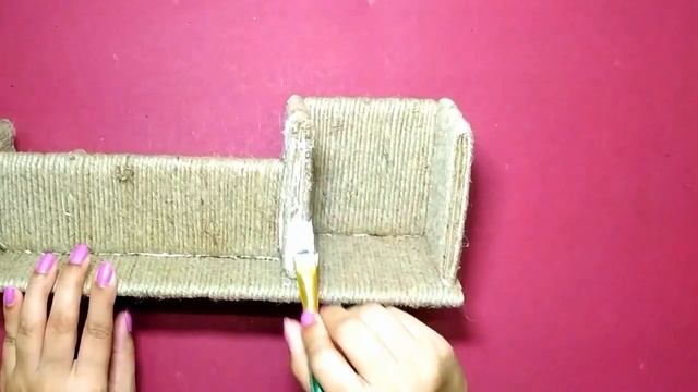 DIY Desk organizer using cardboard and Jute|| Room Organization|| waste craft|| Iris Craft Corner 4 смотреть онлайн