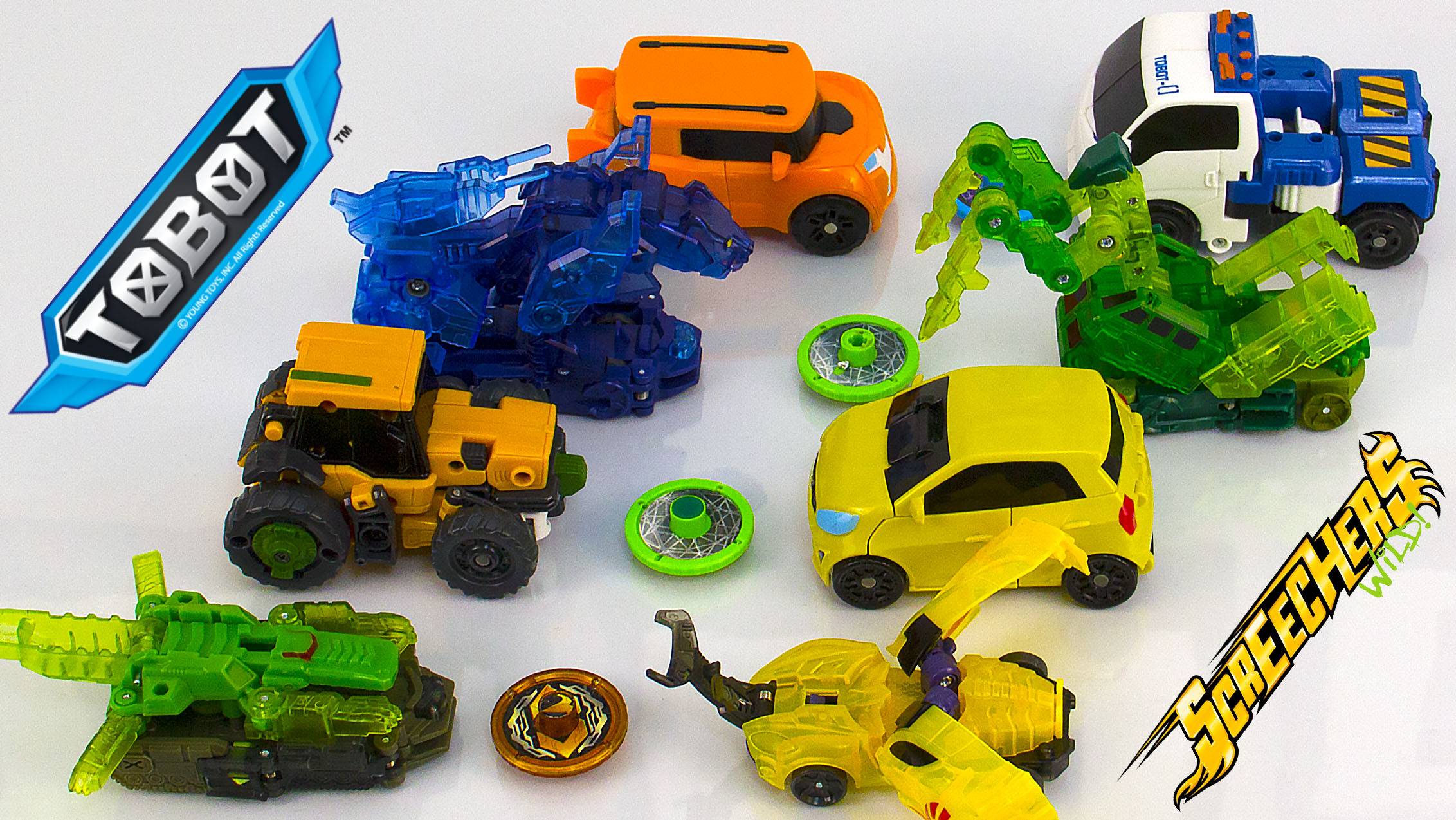 Дикие Скричеры и Тоботы против Скричеров Трансформеров. Видео с игрушками для детей. смотреть онлайн