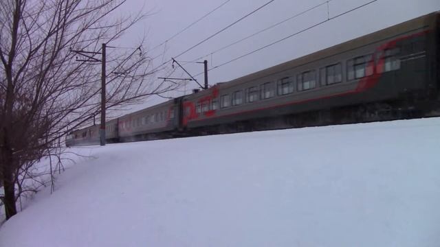 Электровоз ЧС2К-682 с поездом №139 "Новосибирск - Адлер". смотреть онлайн