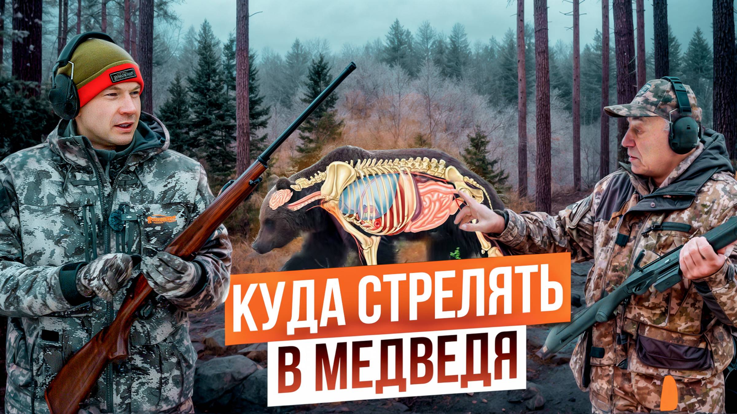 Убойные зоны медведя. Куда стрелять в медведя на охоте? Охота на медведя. смотреть онлайн