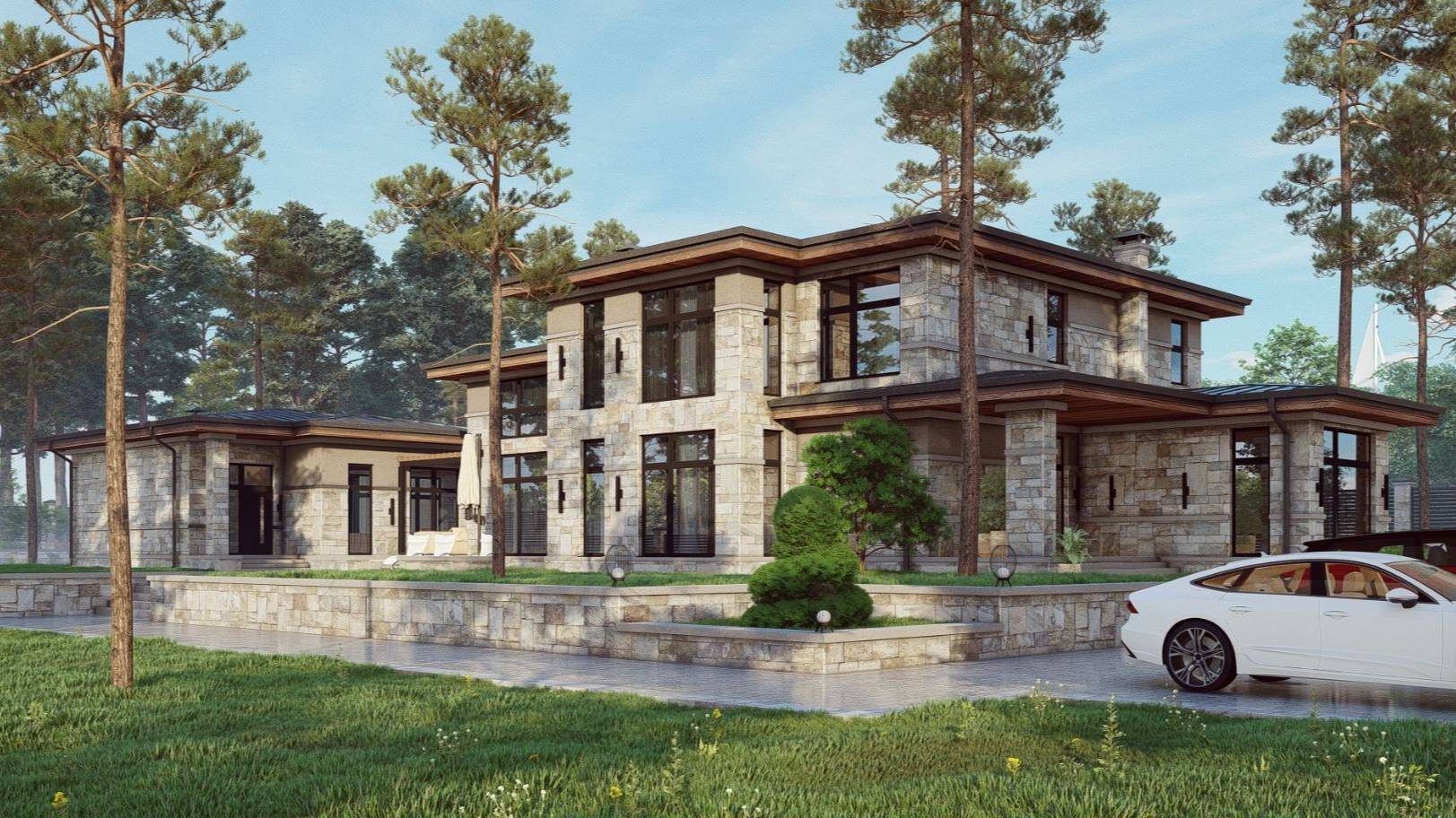 Загородный дом в стиле 