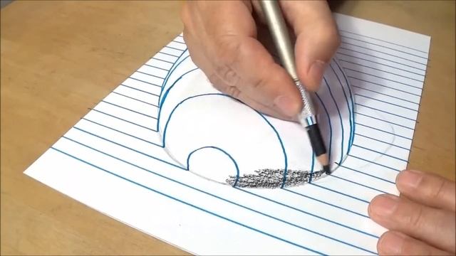 Trick Art on Line Paper - Drawing Half Sphere - Optical Illusion - #Drawing #Art #HowToDraw смотреть онлайн