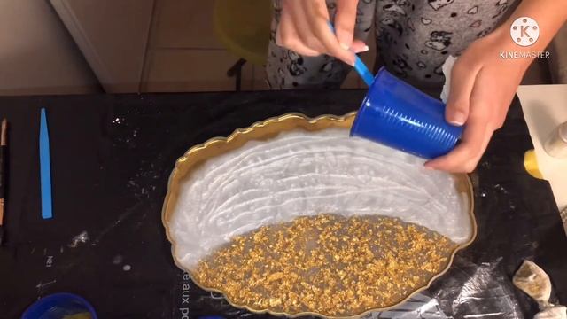 Comment faire un plateau en résine époxy طريقة صنع صينية او بلاطو بالريزين смотреть онлайн