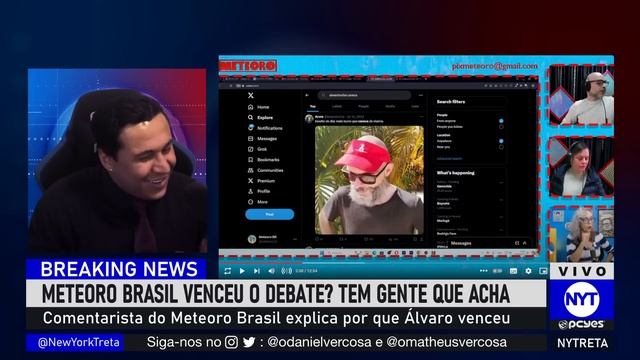Meteoro Brasil tenta convencer público de que GANHOU debate contra Mamãe Falei, veja os argumentos смотреть онлайн