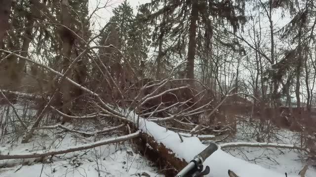 Прорываюсь через чертов заколдованный лес.Порвал перчатку и чуть не потонул в фекальной речке. смотреть онлайн