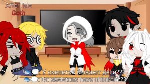 UnderFell react to Sans AU'S  | Rus/Eng |