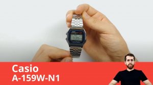 Часы Casio A-159W-N1. Обзор и настройка