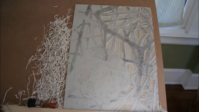 Linocut Carving Chinese Lantern Plant смотреть онлайн