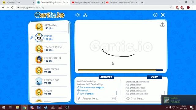 Gartic.io 2(Dlive Canlı Yayını) | Canlı Yayında Chatt le Aktık :) смотреть онлайн