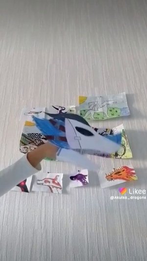 дракон из тик тока|дракон из бумаги|дракон на руку|дракон из лайка