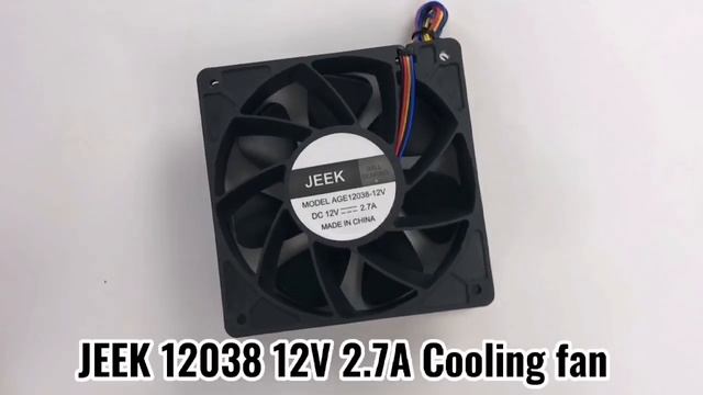 JEEK 12028 12V 2.7A Cooling fan смотреть онлайн