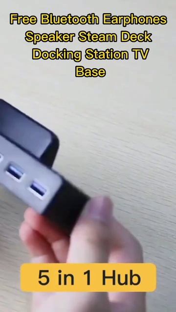 Free Bluetooth Earphones Speaker Steam Deck Docking Station TV Base смотреть онлайн