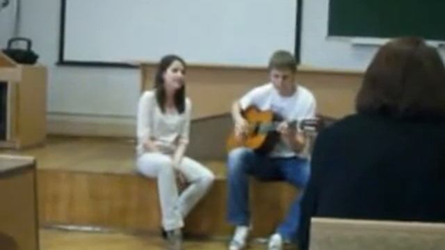 Анастасия Адамчук & Артур Прусаков - Sous le vent (Live 16.05.2012) смотреть онлайн