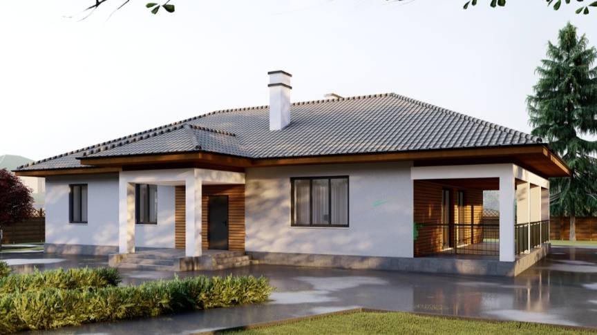 Дом Микея 120 м2 стоимость строительства коробки дома за 1 м2 46 т.р. планировки на atom.spb. смотреть онлайн