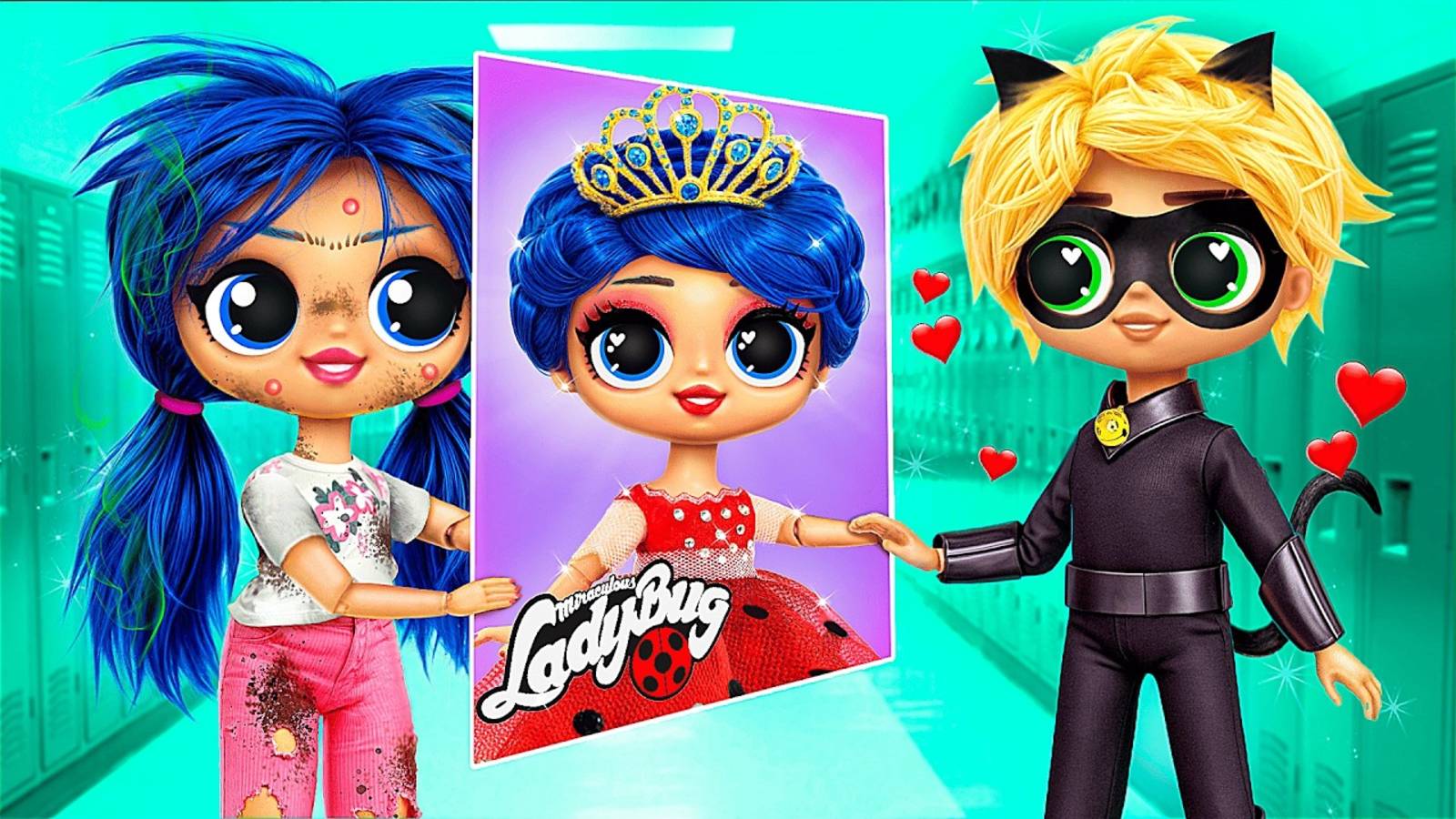 Леди Баг Мейковер Из Нерда в Популярную! Маринетт больше не неудачница! DIY для кукол ЛОЛ смотреть онлайн