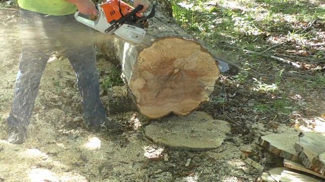 Stihl 500i - stock -vs- ported - 28" bar square chain смотреть онлайн