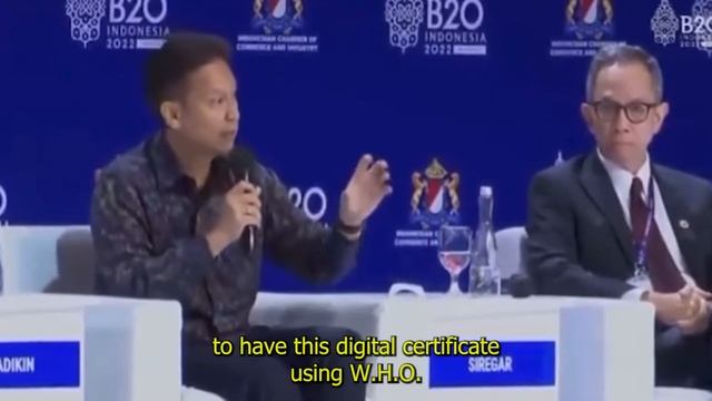 Indonesian Minister Of Health Calls For Global Digital Health Certificates At B20 смотреть онлайн
