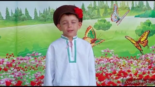 Демин Евгений, 6 лет. Стихотворение К. Федькиной "Кельгса шачема уженязень" ("Люблю родимый уголок" смотреть онлайн