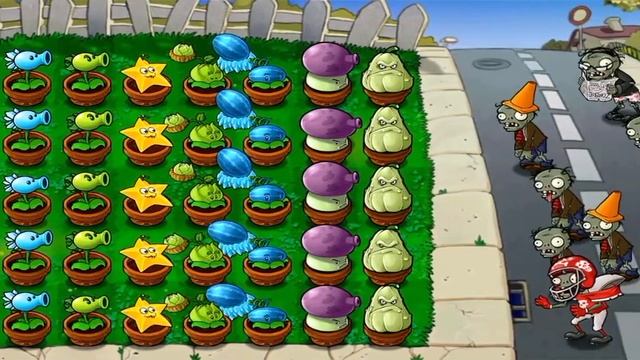 Pvz | Putting Plants in One Line Gameplay | Strategy Gameplay | 5 Flags Completed Gameplay!!! смотреть онлайн