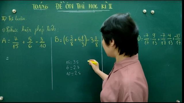 [Toán 6] ĐỀ ÔN THI HỌC KÌ II ( Đề II - Phần 1) смотреть онлайн