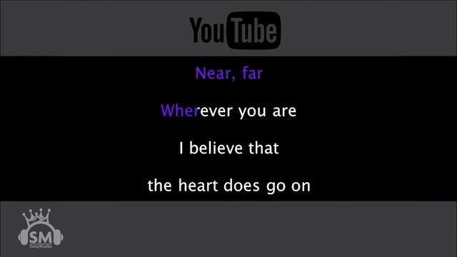 Celine Dion - My Heart Will Go On (Piano Version) | Karaoke Sangmusika смотреть онлайн