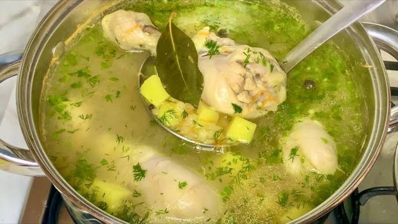 Самый простой и Вкусный рецепт супа! Этот куриный суп как лекарство для моего желудка! смотреть онлайн