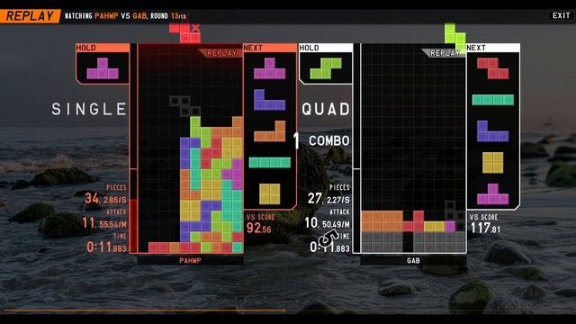 Tetr.io ranked 15 combo (41 lines sent) смотреть онлайн