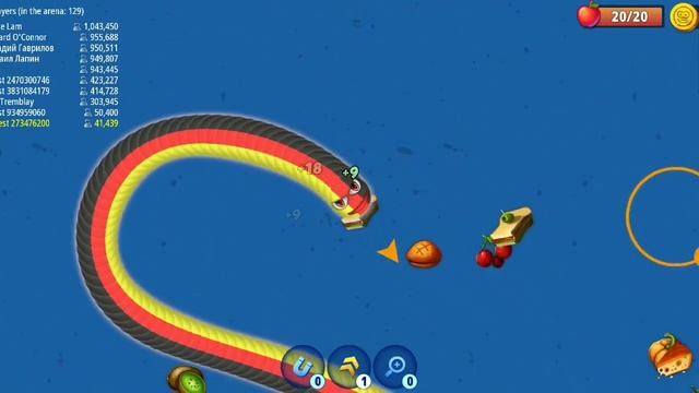 Worms zone.io 200,000+Score Epic slitherio Giant snake Kill game New game play смотреть онлайн