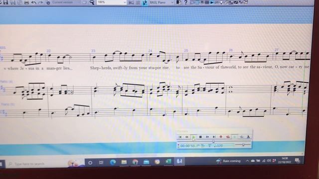 Calypso Carol (Arranged J A-B) Basses' learning track смотреть онлайн