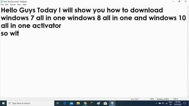 How To Activate Windows 7,8,8.1,10 Free 100% Working Using CMD..... смотреть онлайн