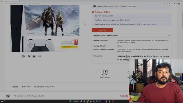 தமிழ் : PS5 God of War Bundle 1200 Model listed in Sony - INDIA | Price & EMI Details смотреть онлайн