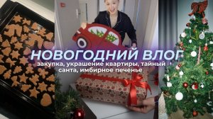 VLOGMAS: украшение квартиры, тайный санта, имбирное печенье