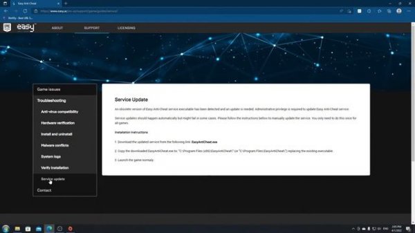 Apex แก้ปัญหา Service update failed