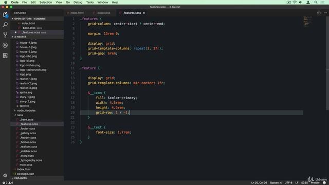 9 - 5. Building the Features Section - Part 2 смотреть онлайн