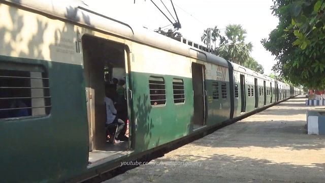 Chandanpur-Howrah Local Train || Oldest Color EMU Local Train Of Eastern Railways