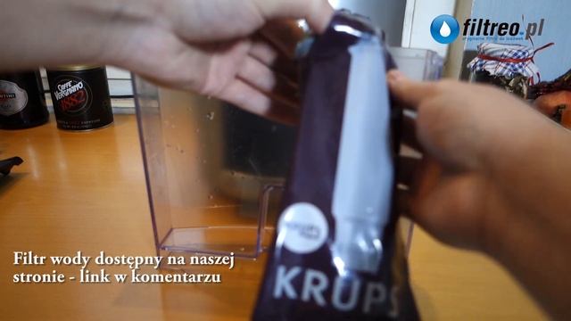Wymiana filtra Krups F08801 w ekspresie ciśnieniowym Krups EA8260 смотреть онлайн